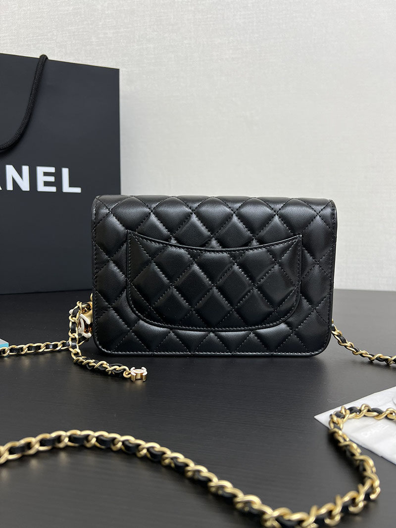 シャネル 新作バッグ 超N品 CHANEL 24A チェーンウォレット ブラック バッグ ブラック AP3938 B16915 94305 - 画像 (5)