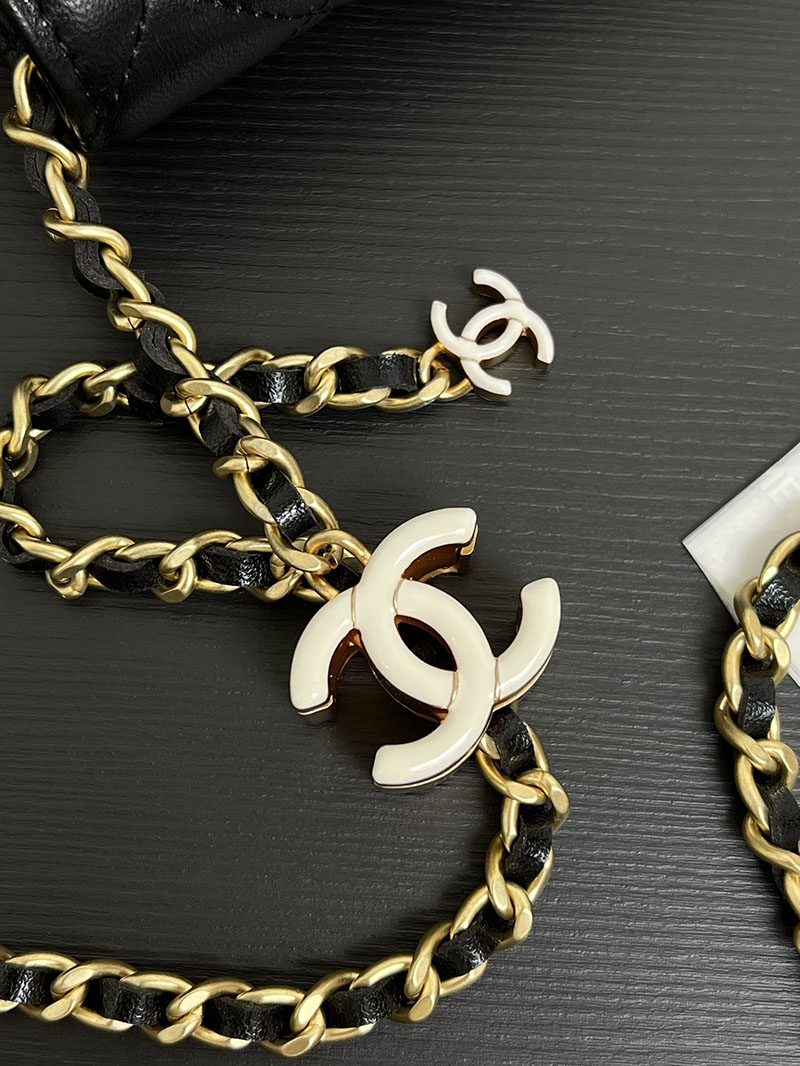 シャネル 新作バッグ 超N品 CHANEL 24A チェーンウォレット ブラック バッグ ブラック AP3938 B16915 94305 - 画像 (4)