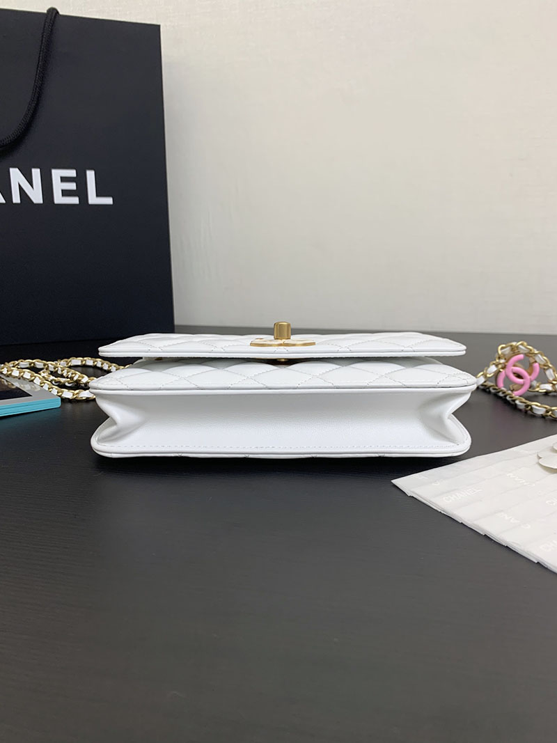 シャネル 新作バッグ 超N品 CHANEL 24A チェーンウォレット ブラック バッグ ホワイト AP3938 B16915 10601 - 画像 (7)