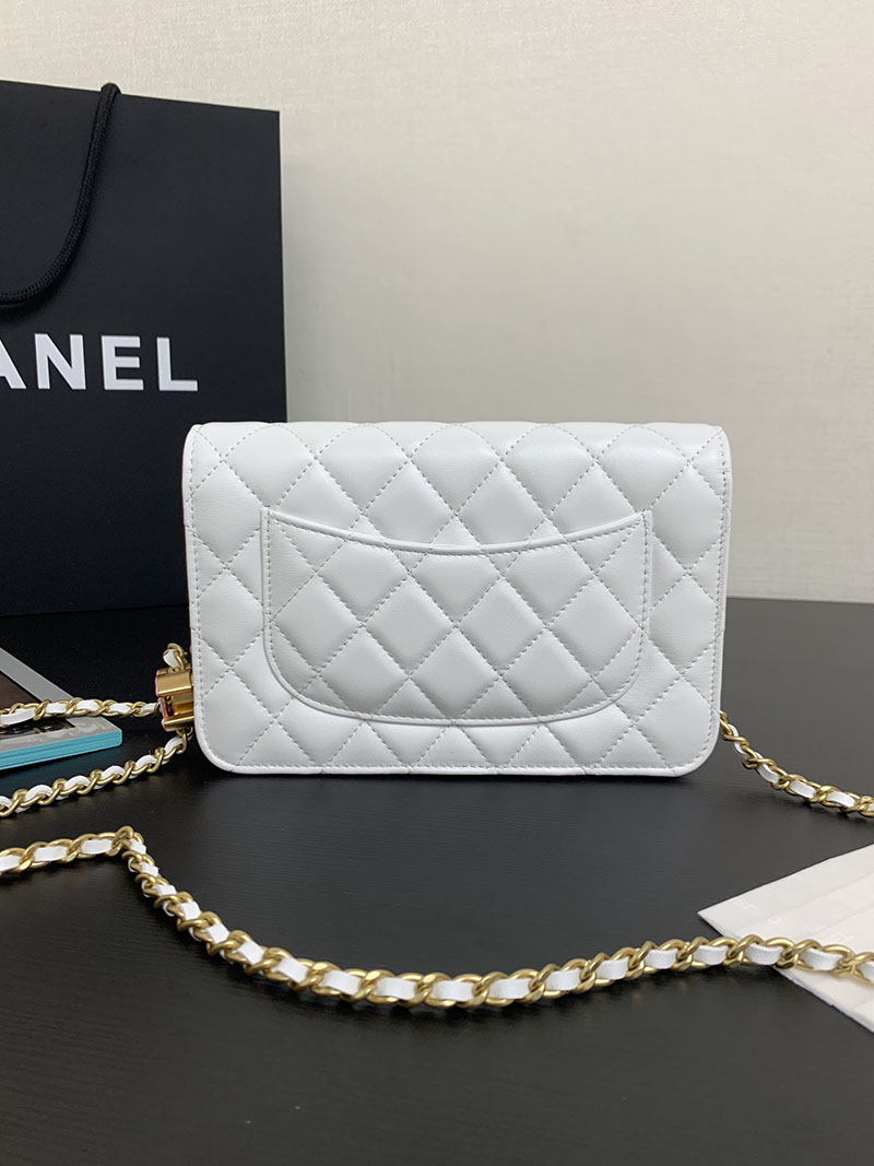 シャネル 新作バッグ 超N品 CHANEL 24A チェーンウォレット ブラック バッグ ホワイト AP3938 B16915 10601 - 画像 (6)