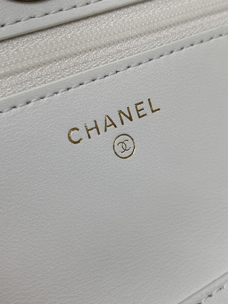 シャネル 新作バッグ 超N品 CHANEL 24A チェーンウォレット ブラック バッグ ホワイト AP3938 B16915 10601 - 画像 (2)