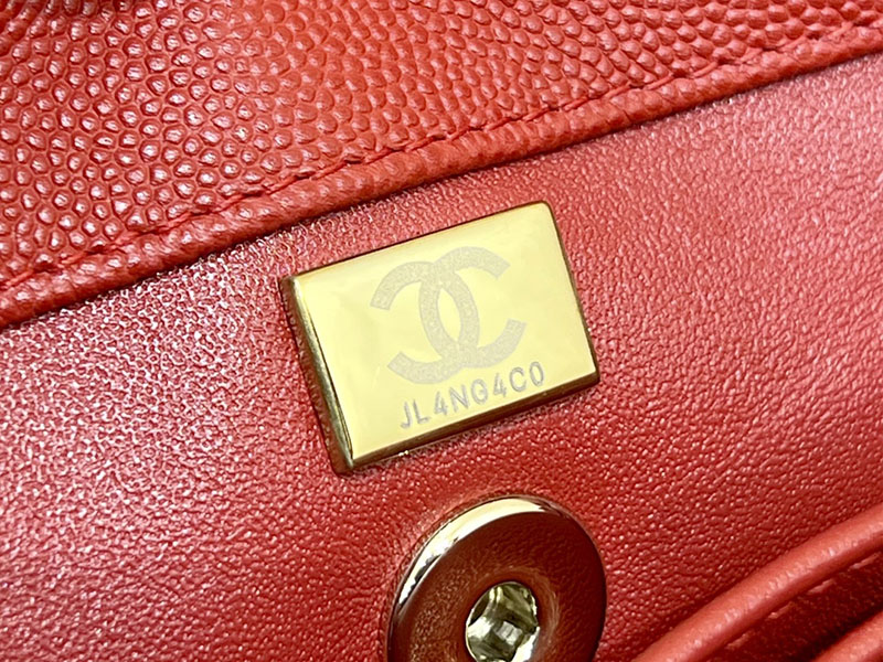 シャネル 新作バッグ H品 CHANEL トップハンドル フラップ バッグ 2WAY チェーンショルダー レッド A92990 B05061 NAAUM - 画像 (5)