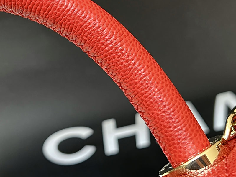シャネル 新作バッグ H品 CHANEL トップハンドル フラップ バッグ 2WAY チェーンショルダー レッド A92990 B05061 NAAUM - 画像 (4)