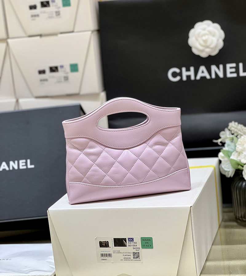 シャネル 新作バッグ H品 CHANEL 24S CHANEL31 ミニショッピングバッグ 横長 ピンク AS4133 2520289 シャネル 31 バッグ ミニ - 画像 (6)