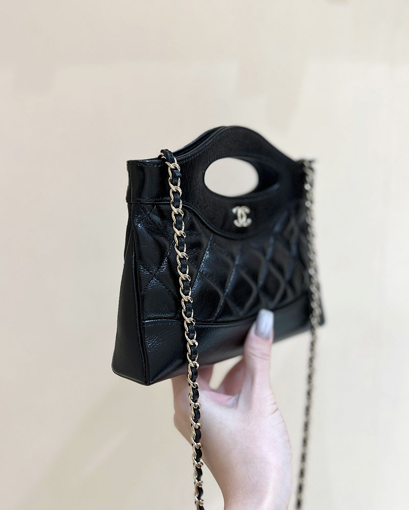 シャネル 新作バッグ H品 CHANEL 24S CHANEL31 ミニショッピングバッグ 横長 ブラック AS4133 2520290 CHANEL 31 bag - 画像 (8)