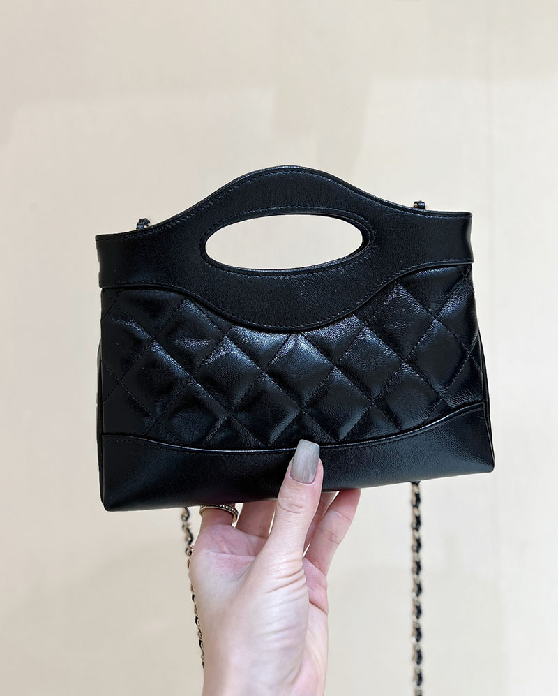 シャネル 新作バッグ H品 CHANEL 24S CHANEL31 ミニショッピングバッグ 横長 ブラック AS4133 2520290 CHANEL 31 bag - 画像 (7)