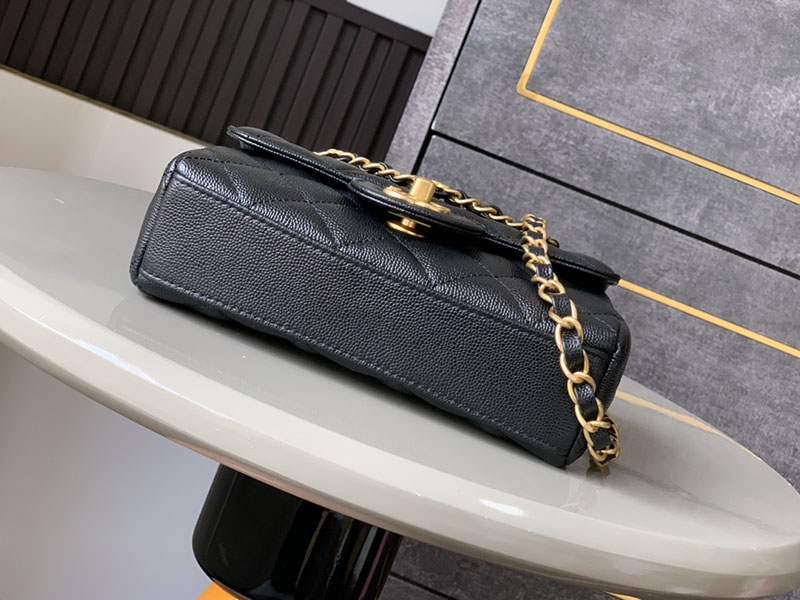 シャネル 新作バッグ H品 CHANEL 25P ミニ フラップ バッグ マトラッセ チェーンショルダーバッグ ブラック AS5239 B19405 NADOL - 画像 (7)