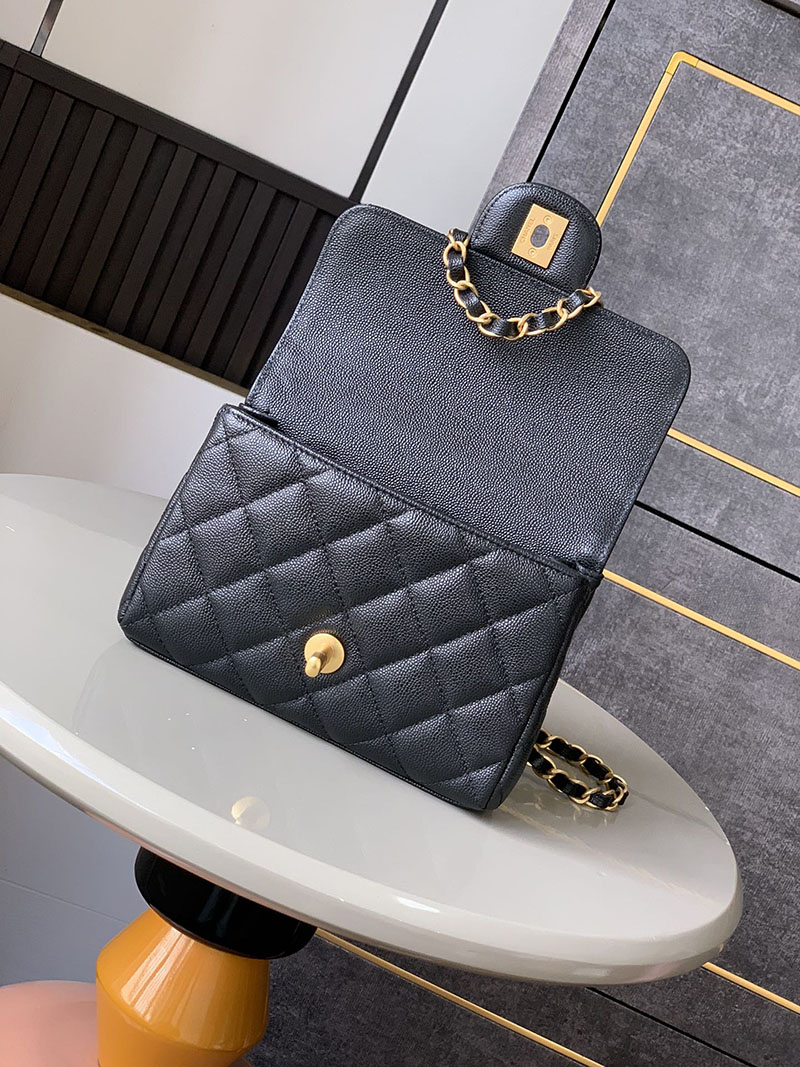 シャネル 新作バッグ H品 CHANEL 25P ミニ フラップ バッグ マトラッセ チェーンショルダーバッグ ブラック AS5239 B19405 NADOL - 画像 (6)