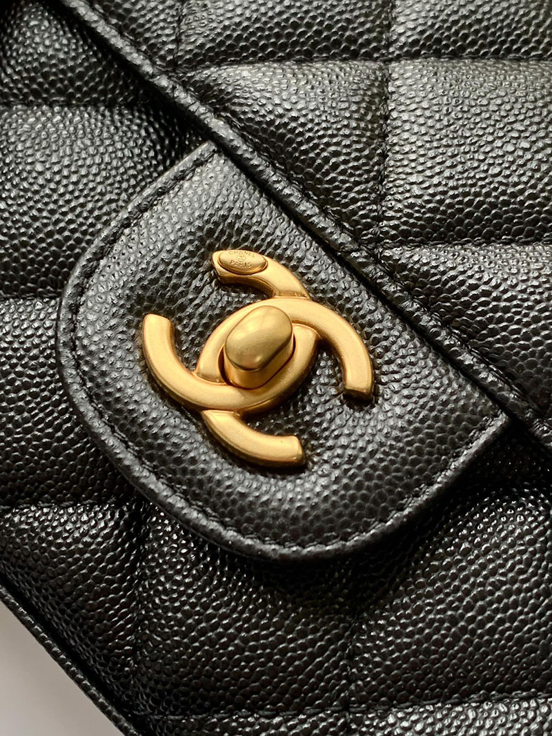シャネル 新作バッグ H品 CHANEL 25P ミニ フラップ バッグ マトラッセ チェーンショルダーバッグ ブラック AS5239 B19405 NADOL - 画像 (5)