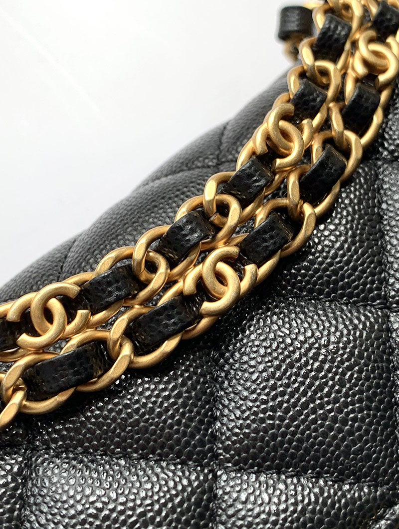 シャネル 新作バッグ H品 CHANEL 25P ミニ フラップ バッグ マトラッセ チェーンショルダーバッグ ブラック AS5239 B19405 NADOL - 画像 (4)