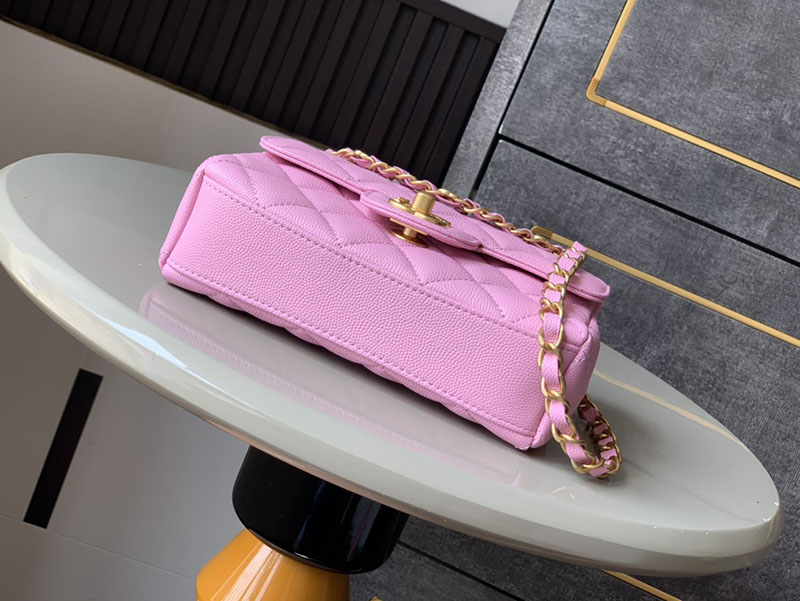 シャネル 新作バッグ H品 CHANEL 25P ミニ フラップ バッグ マトラッセ チェーンショルダーバッグ ピンク AS5239 B19405 NW784 - 画像 (7)