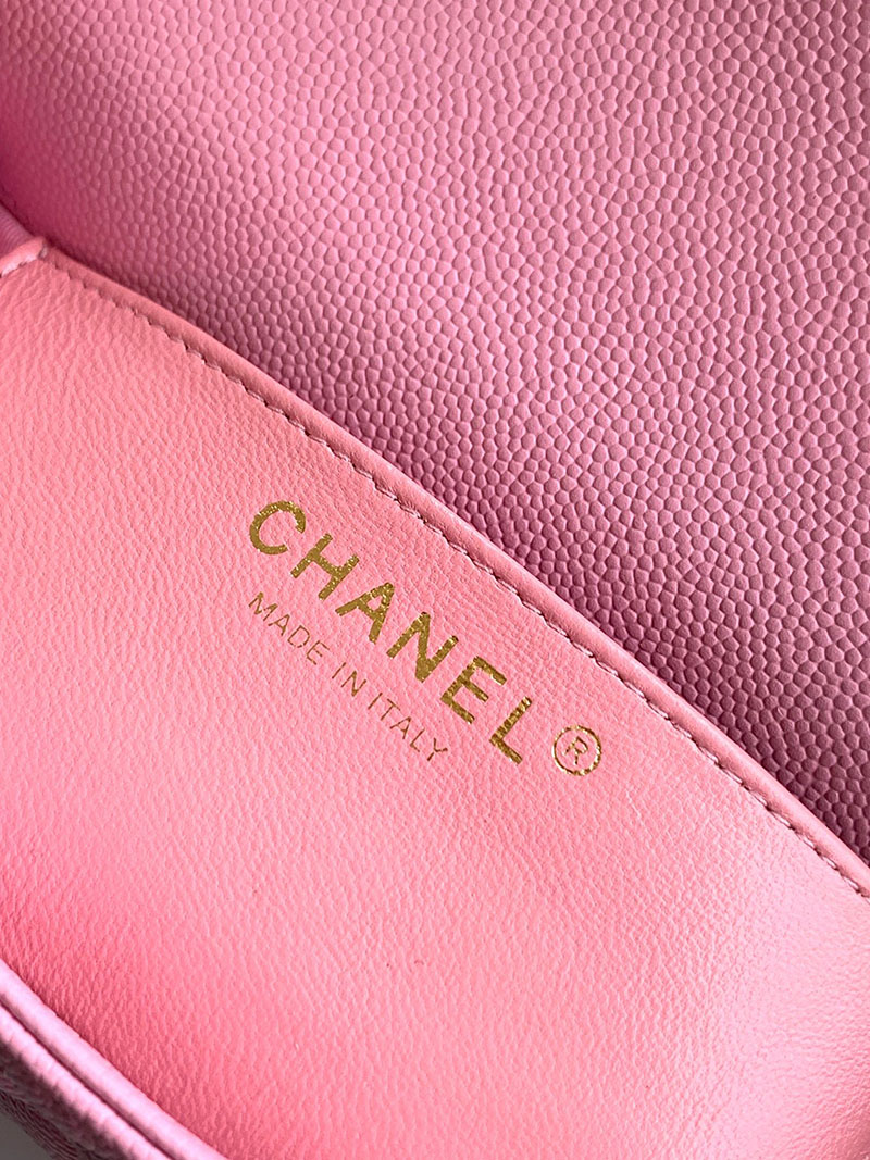 シャネル 新作バッグ H品 CHANEL 25P ミニ フラップ バッグ マトラッセ チェーンショルダーバッグ ピンク AS5239 B19405 NW784 - 画像 (2)