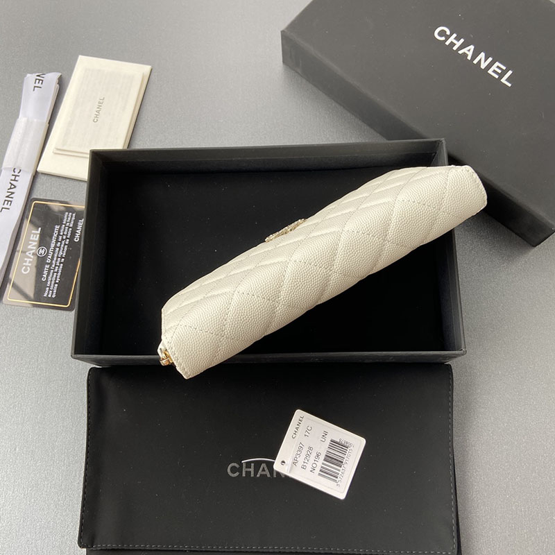シャネルで人気の財布 CHANEL 2025年春夏 ロング ジップ ウォレット ホワイト AP4555 B12928 10601 - 画像 (7)