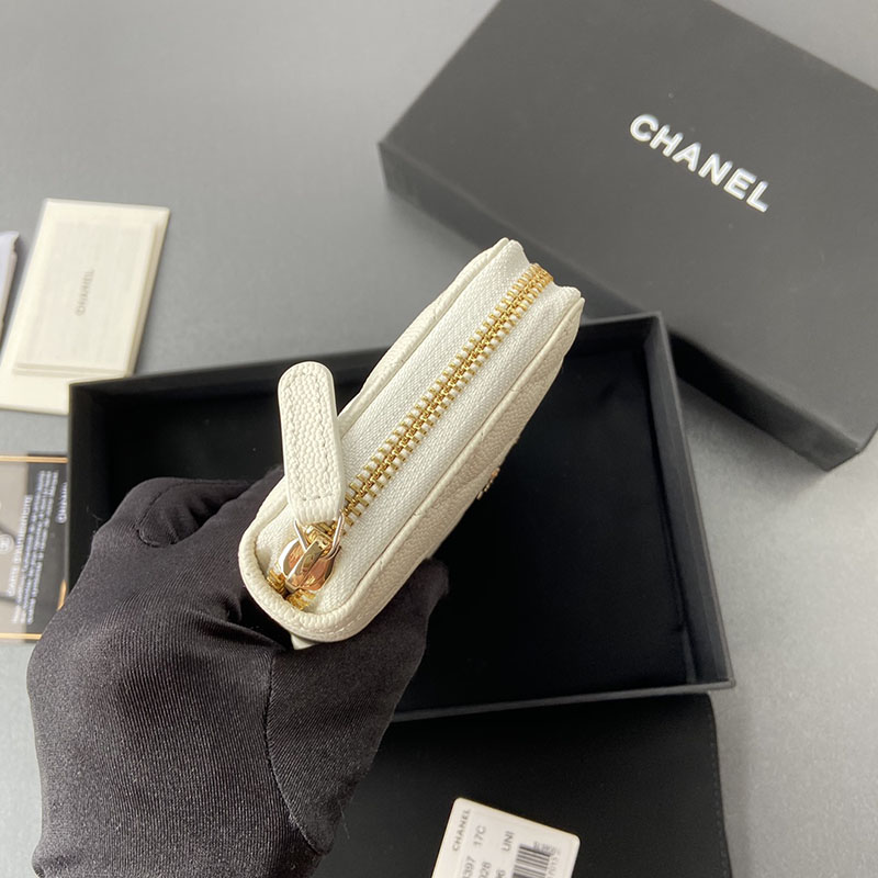 シャネルで人気の財布 CHANEL 2025年春夏 ロング ジップ ウォレット ホワイト AP4555 B12928 10601 - 画像 (6)