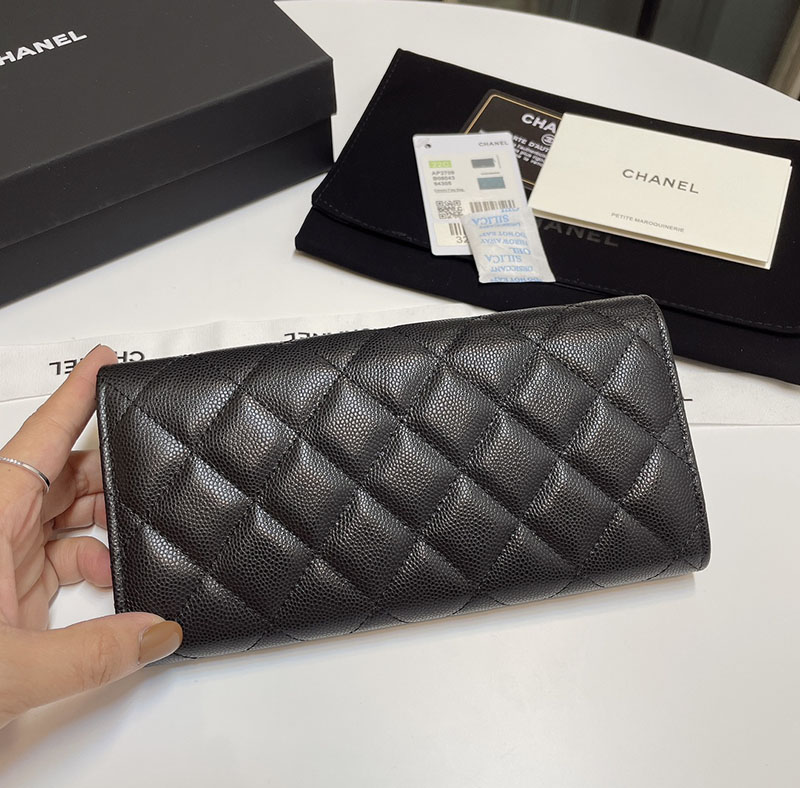 シャネルで人気の財布 CHANEL ロング フラップ ウォレット 長財布 BIG CCマーク ラインストーン AP2740 B08043 94305 - 画像 (8)