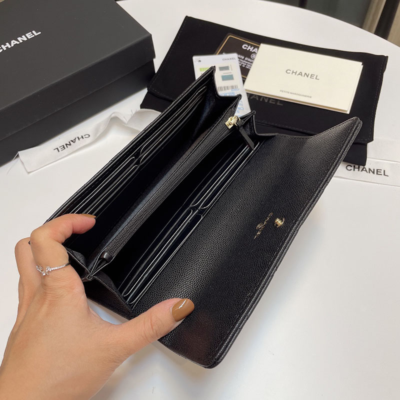 シャネルで人気の財布 CHANEL ロング フラップ ウォレット 長財布 BIG CCマーク ラインストーン AP2740 B08043 94305 - 画像 (2)