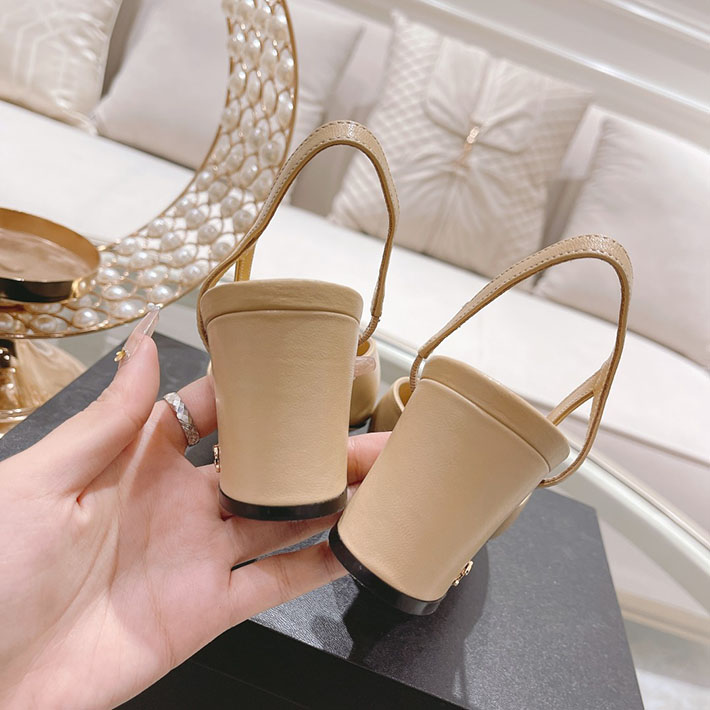 最高級シャネルスーパーコピー靴 シャネルパンプスコピー 大人気 上品 スリングバックシューズ ベージュ×ブラック G31318 Y50006 C8378 - 画像 (4)