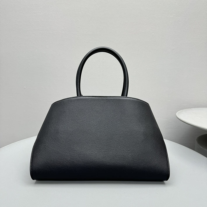 FERRAGAMO 新作バッグ フェラガモ バッグ アウトレット Hug ハンドバッグ(S) ブラック/バーガンディ 215608 767814 - 画像 (8)