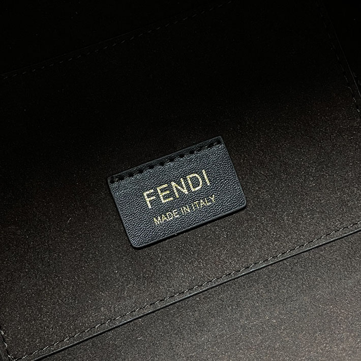 最高級フェンディスーパーコピー フェンディバッグコピー Fendi Origami ミニ ブラウンFFジャカードファブリック 変形ミニバッグ 8BS083AFPMF1GL7 - 画像 (4)
