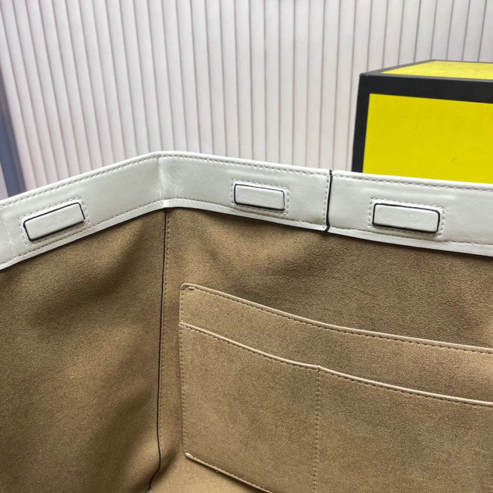 最高級フェンディスーパーコピー フェンディバッグコピー Fendi Origami ミディアム ホワイトレザー 変形バッグ 8BH414APZAF0K7E - 画像 (3)
