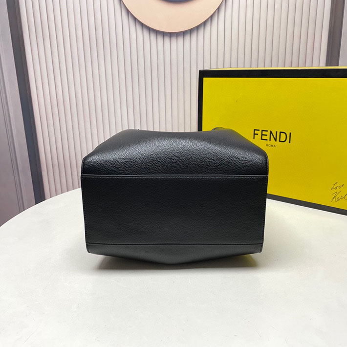 最高級フェンディスーパーコピー フェンディバッグコピー Fendi Origami ミディアム ブラックレザー 変形バッグ 8BH414APZAF0KUR - 画像 (5)