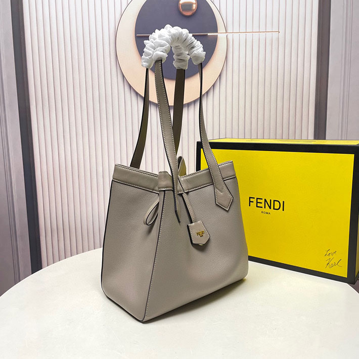 最高級フェンディスーパーコピー フェンディバッグコピー Fendi Origami ミディアム コルダグレー レザー 変形バッグ 8BH414APZAF11WS - 画像 (8)