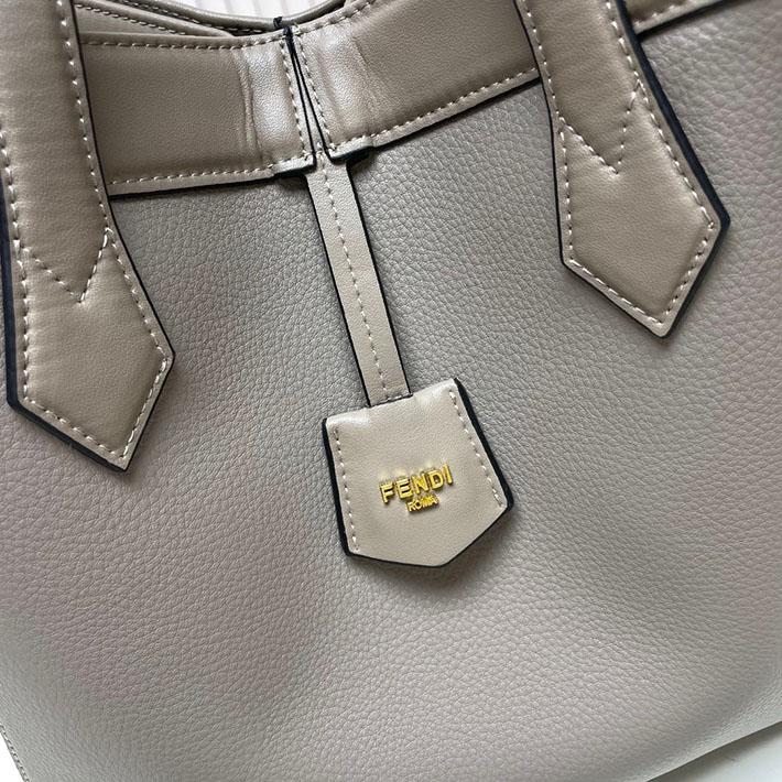 最高級フェンディスーパーコピー フェンディバッグコピー Fendi Origami ミディアム コルダグレー レザー 変形バッグ 8BH414APZAF11WS - 画像 (6)