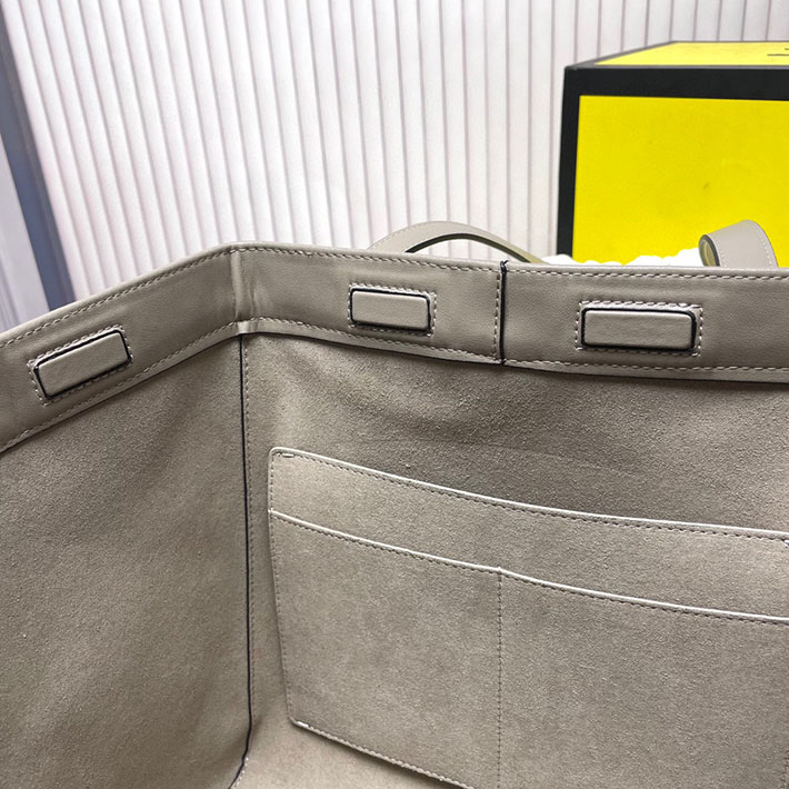最高級フェンディスーパーコピー フェンディバッグコピー Fendi Origami ミディアム コルダグレー レザー 変形バッグ 8BH414APZAF11WS - 画像 (3)
