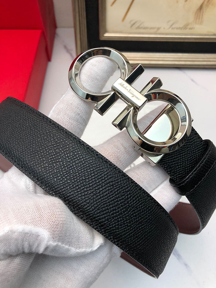 最高級フェラガモスーパーコピー フェラガモベルトコピー Salvatore Ferragamo リバーシブル レザー 本革 2520648 革ベルト メンズ 人気 - 画像 (8)