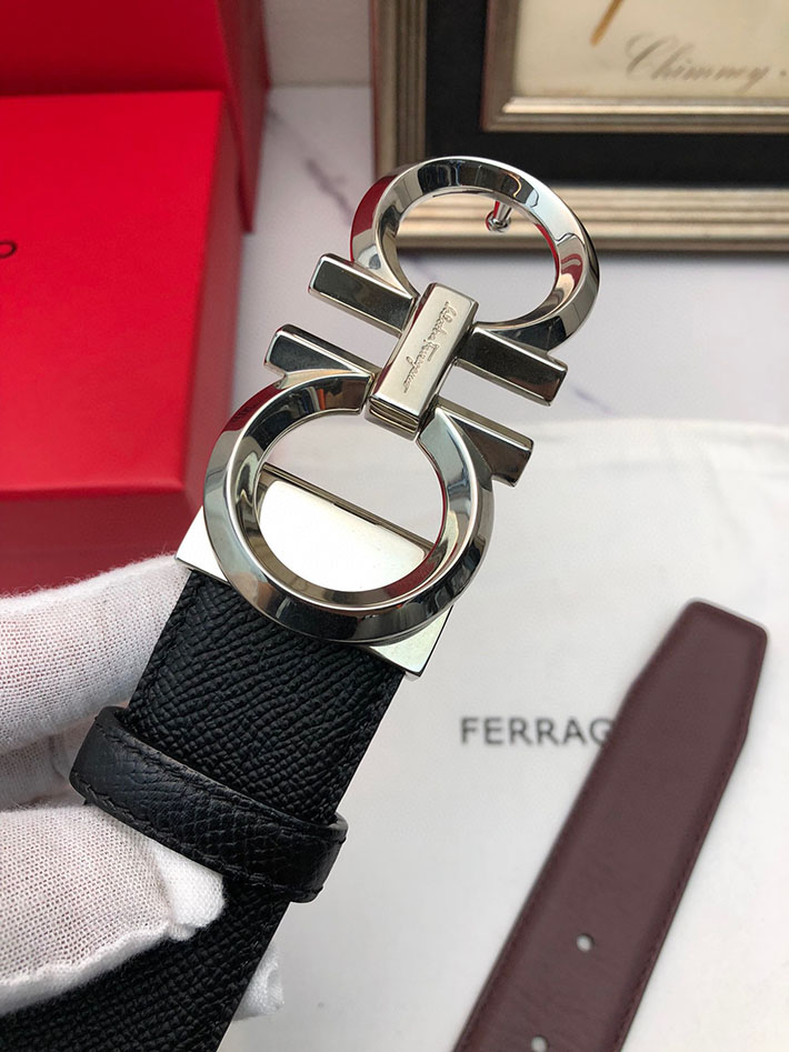 最高級フェラガモスーパーコピー フェラガモベルトコピー Salvatore Ferragamo リバーシブル レザー 本革 2520648 革ベルト メンズ 人気 - 画像 (4)