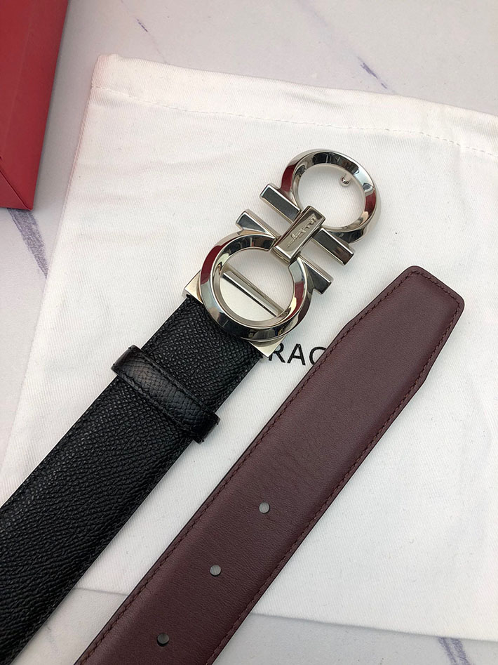 最高級フェラガモスーパーコピー フェラガモベルトコピー Salvatore Ferragamo リバーシブル レザー 本革 2520648 革ベルト メンズ 人気 - 画像 (3)