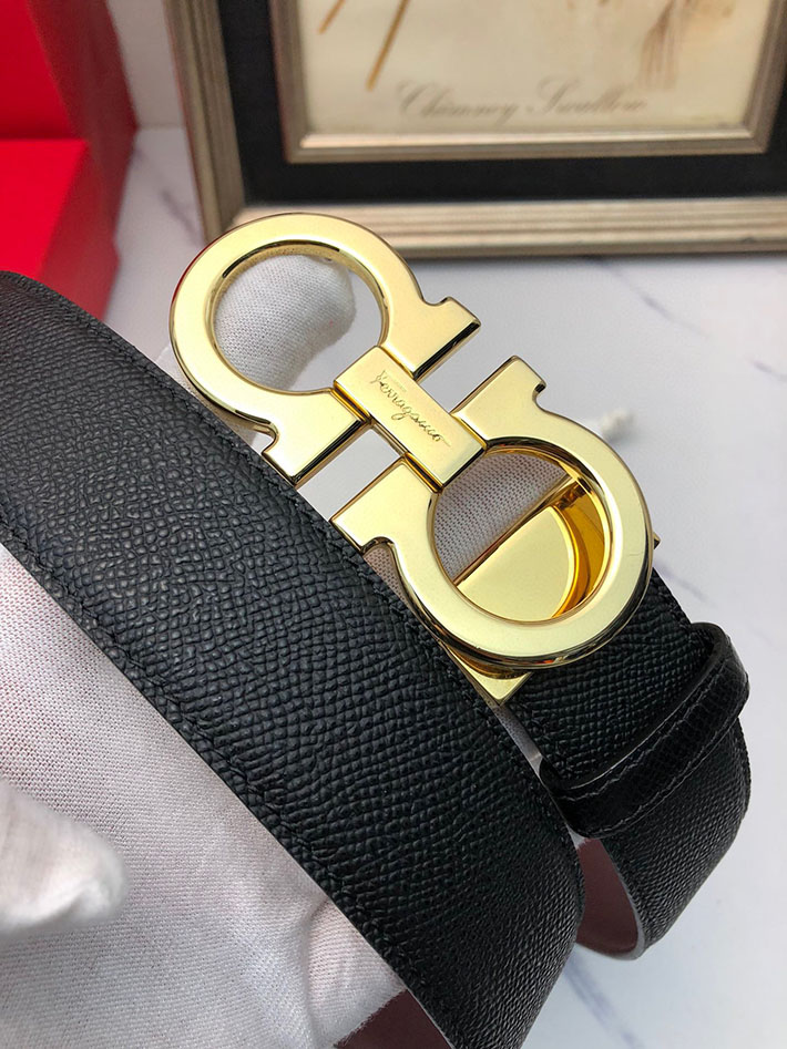 最高級フェラガモスーパーコピー フェラガモベルトコピー Salvatore Ferragamo リバーシブル レザー 本革 2520649 本革 ベルト メンズ ブランド - 画像 (8)