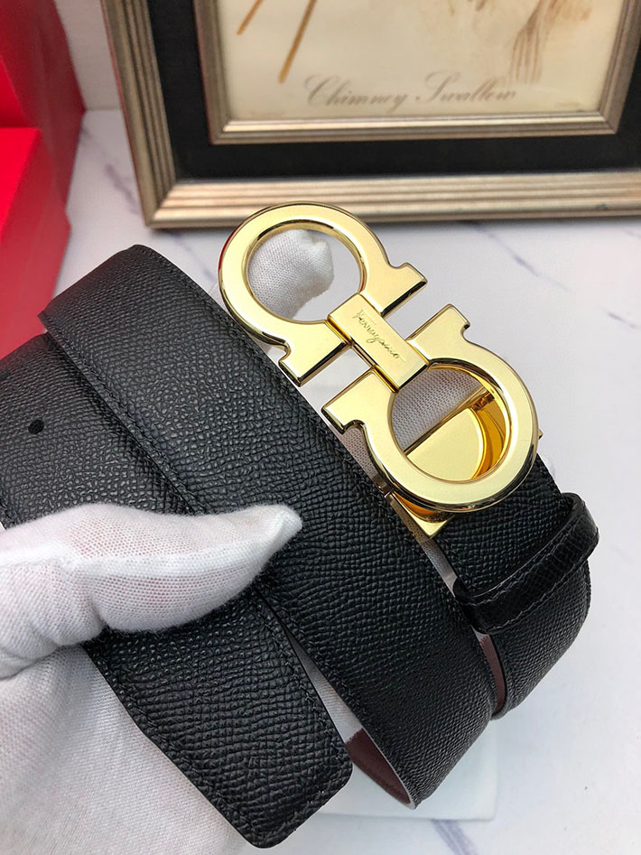 最高級フェラガモスーパーコピー フェラガモベルトコピー Salvatore Ferragamo リバーシブル レザー 本革 2520649 本革 ベルト メンズ ブランド - 画像 (7)