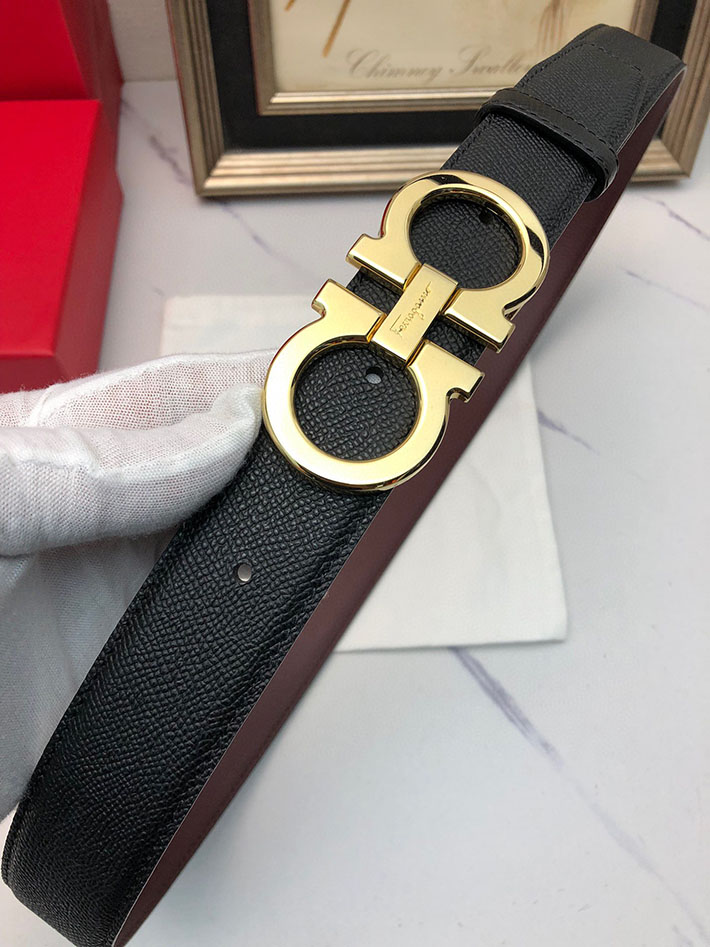 最高級フェラガモスーパーコピー フェラガモベルトコピー Salvatore Ferragamo リバーシブル レザー 本革 2520649 本革 ベルト メンズ ブランド - 画像 (6)