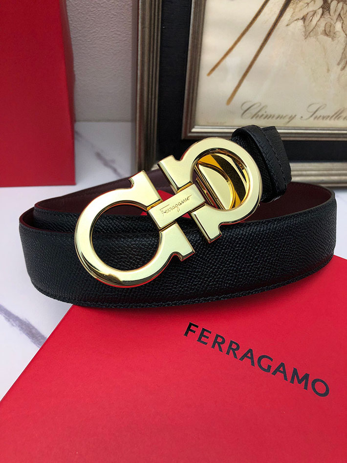 最高級フェラガモスーパーコピー フェラガモベルトコピー Salvatore Ferragamo リバーシブル レザー 本革 2520649 本革 ベルト メンズ ブランド - 画像 (5)