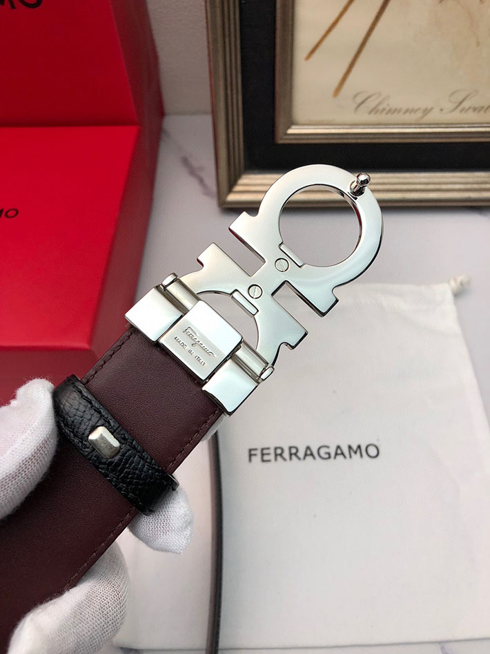 最高級フェラガモスーパーコピー フェラガモベルトコピー Salvatore Ferragamo リバーシブル レザー 本革 2520650 革ベルト 日本製 ブランド - 画像 (2)