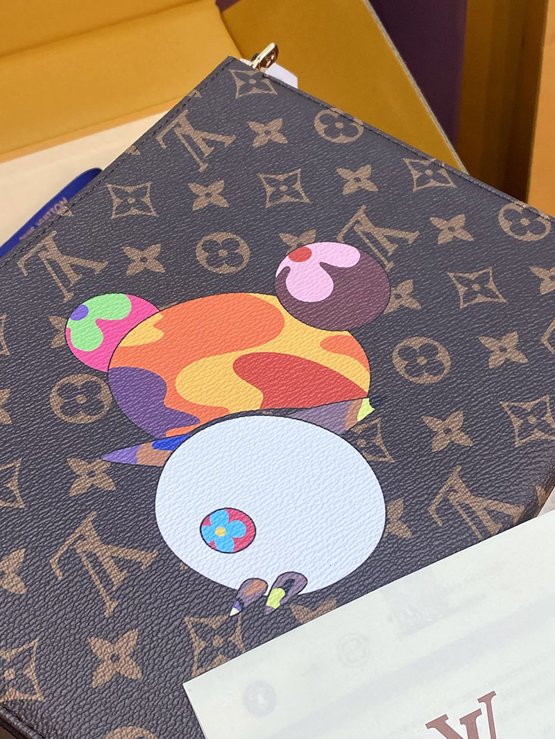 最高級ルイヴィトンスーパーコピー ルイヴィトンバッグコピー クラッチ モノグラム LV × TM トリオ・ポッシュ・トワレ M13746 - 画像 (5)