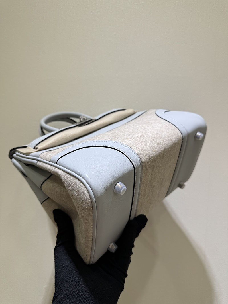 HERMES エルメス バーキン25 ゴーチーム ブルーグラシエ フェルト/スイフト シルバー金具 2520771 バーキン25 GO TEAM - 画像 (9)