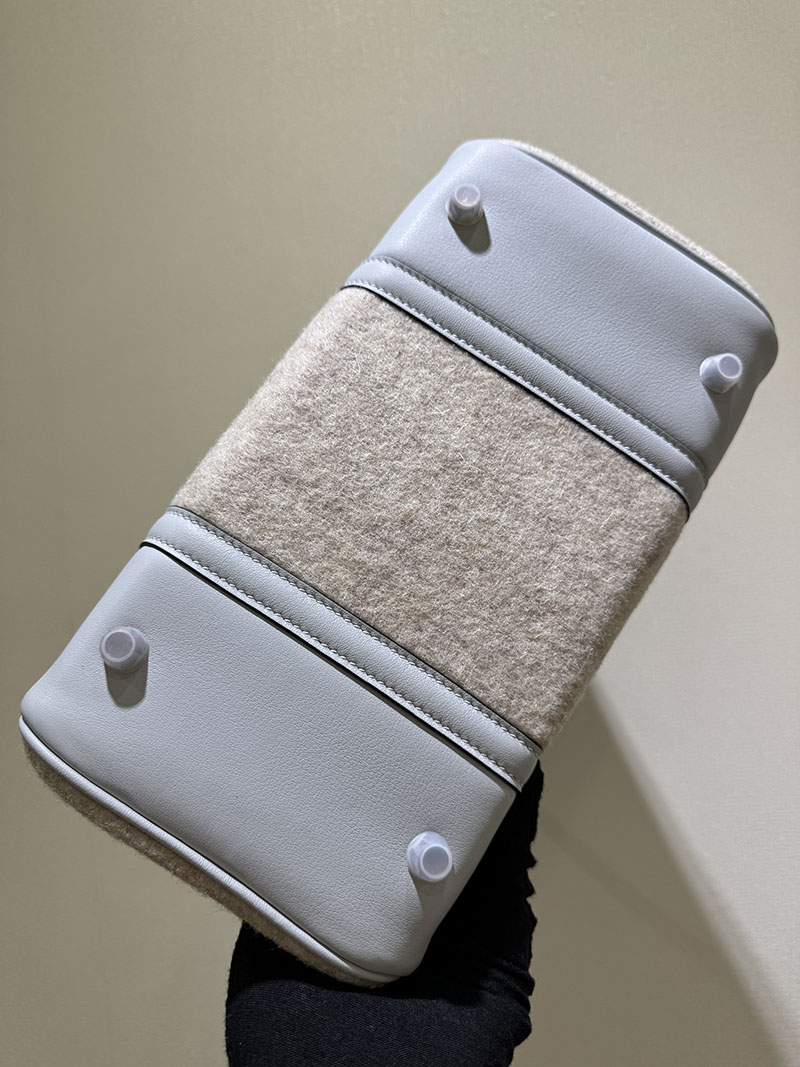 HERMES エルメス バーキン25 ゴーチーム ブルーグラシエ フェルト/スイフト シルバー金具 2520771 バーキン25 GO TEAM - 画像 (8)