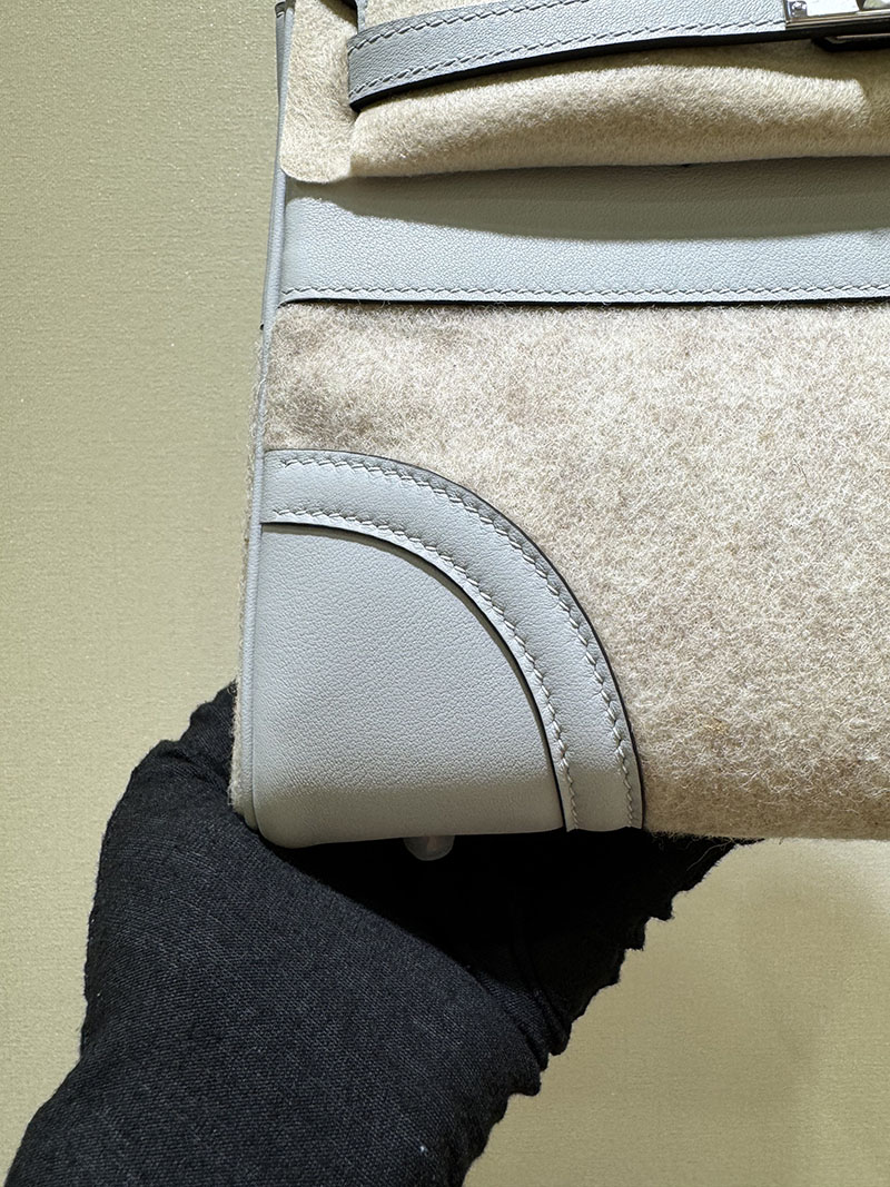 HERMES エルメス バーキン25 ゴーチーム ブルーグラシエ フェルト/スイフト シルバー金具 2520771 バーキン25 GO TEAM - 画像 (7)