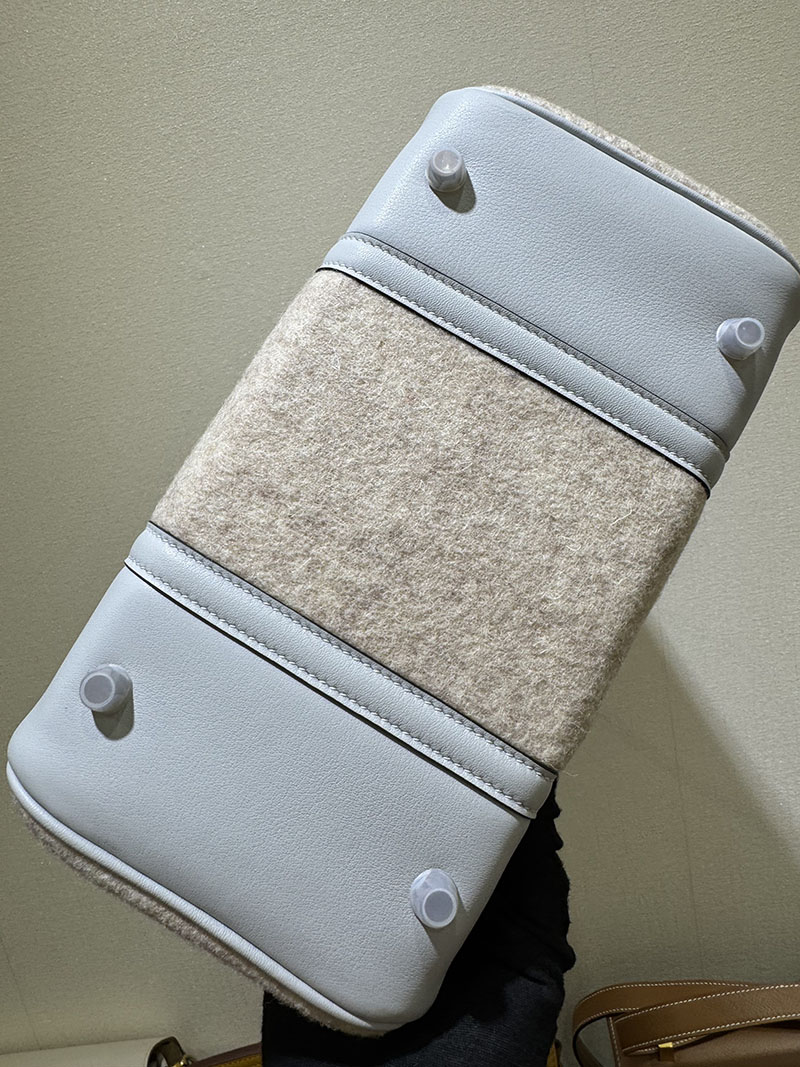 HERMES エルメス バーキン25 ゴーチーム ブルーグラシエ フェルト/スイフト シルバー金具 2520771 バーキン25 GO TEAM - 画像 (6)