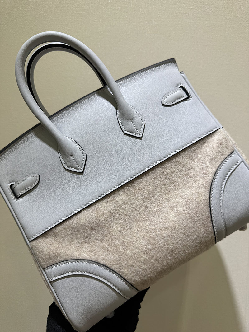 HERMES エルメス バーキン25 ゴーチーム ブルーグラシエ フェルト/スイフト シルバー金具 2520771 バーキン25 GO TEAM - 画像 (4)