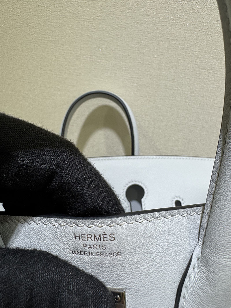 HERMES エルメス バーキン25 ゴーチーム ブルーグラシエ フェルト/スイフト シルバー金具 2520771 バーキン25 GO TEAM - 画像 (3)