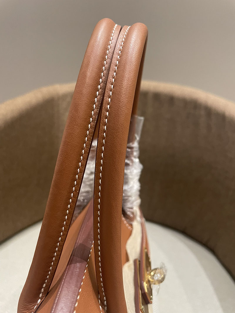 HERMES エルメス バーキン25 ゴールド トワルキャドリーユ×スイフト ゴールド金具 2520789 バーキン バッグ 値段 - 画像 (4)