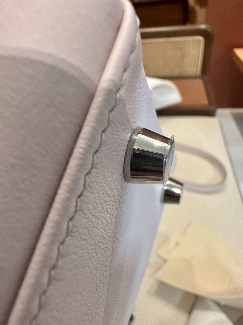 エルメス 専門店 おすすめ HERMES ケリー25 内縫い モーヴペール スイフト シルバー金具 2520834 ケリー25 欲しい - 画像 (3)