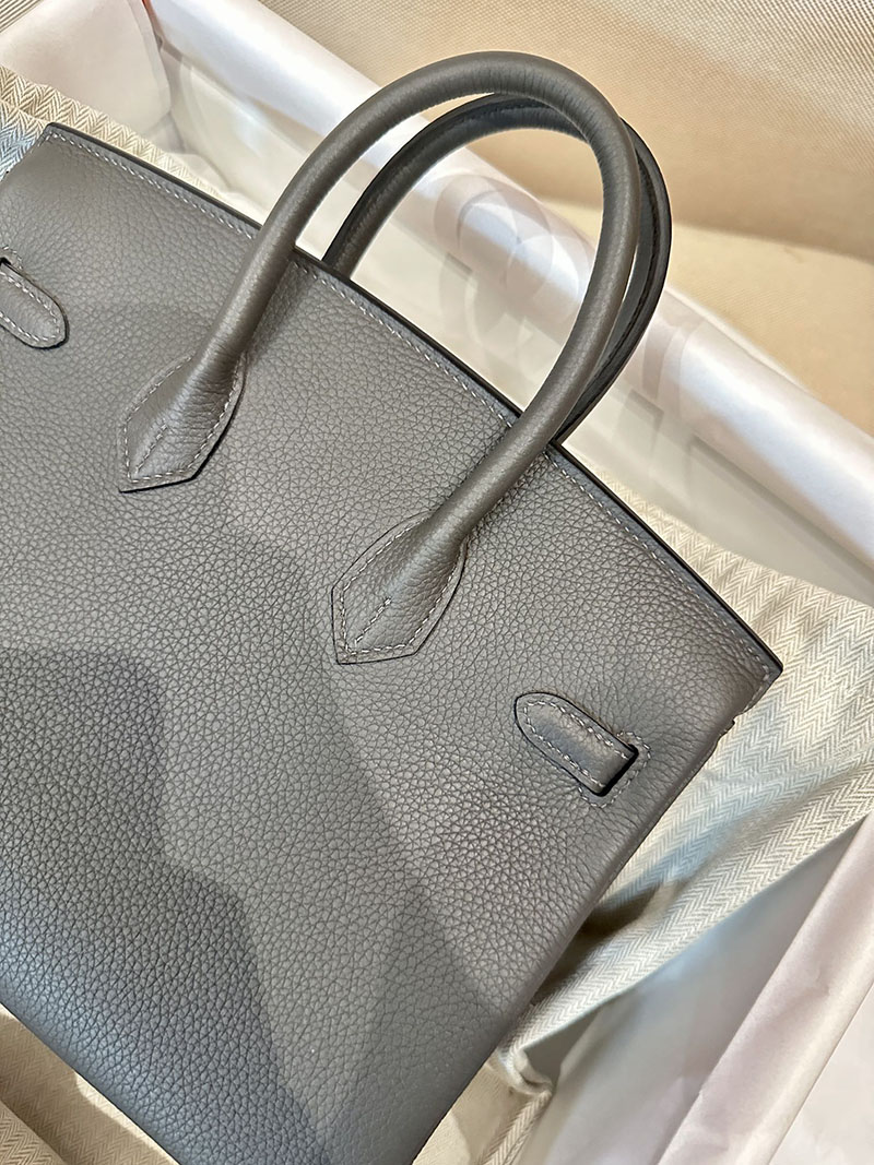 エルメス アウトレット 店舗 HERMES バーキン25 グラファイト トゴ ローズゴールド金具 2520854 バーキン25 人気色 - 画像 (4)