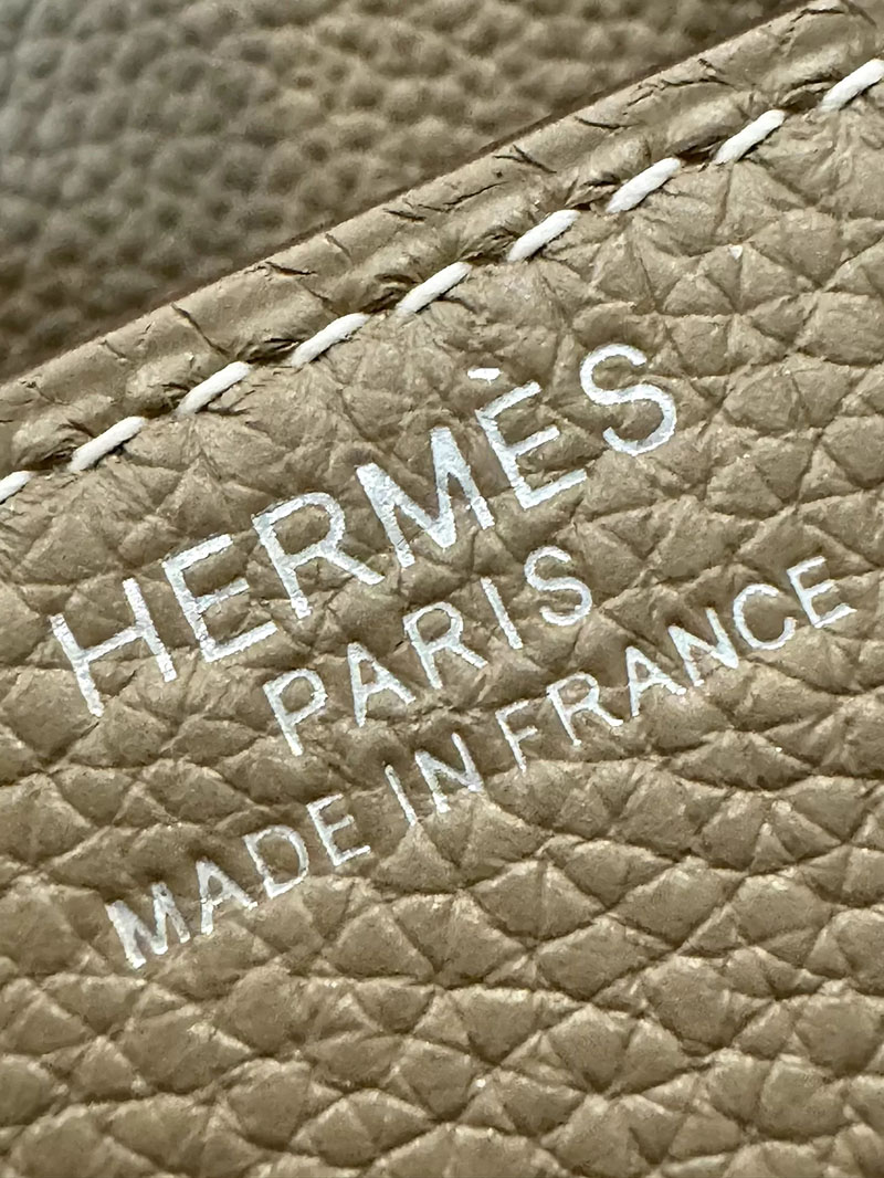 エルメス アウトレット 店舗 HERMES バーキン35 エトゥープ トゴ シルバー金具 2520863 エルメスバッグ 人気 - 画像 (7)
