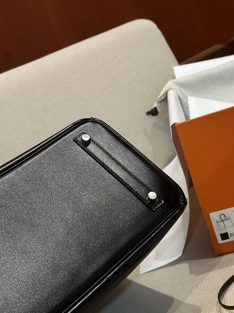 エルメス アウトレット 店舗 HERMES バーキン30 黒 ブラック ボックスカーフ シルバー金具 2520864 エルメス バーキン30 定価 - 画像 (6)