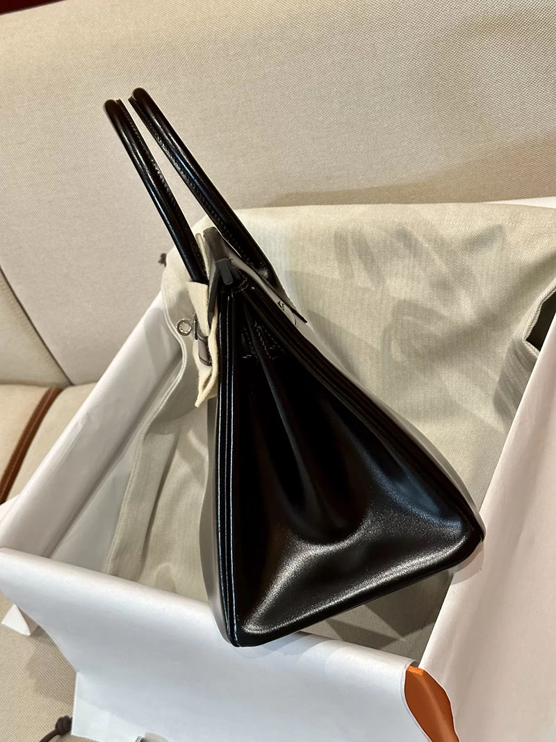 エルメス アウトレット 店舗 HERMES バーキン30 黒 ブラック ボックスカーフ シルバー金具 2520864 エルメス バーキン30 定価 - 画像 (3)