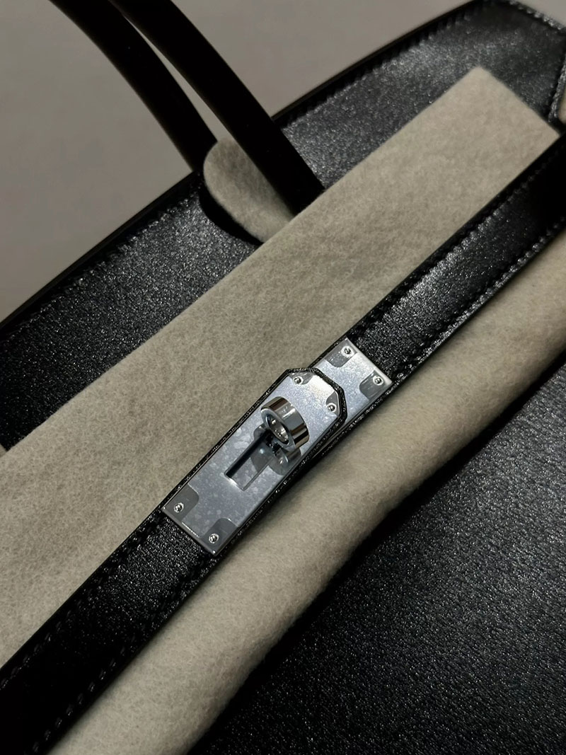 エルメス アウトレット 店舗 HERMES バーキン30 黒 ブラック ボックスカーフ シルバー金具 2520864 エルメス バーキン30 定価 - 画像 (15)